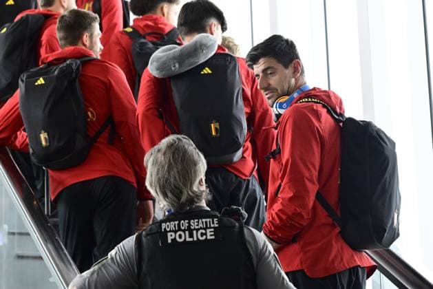 Belgian national football team - 2026 FIFA World Cup, WM, Weltmeisterschaft, Fussball - media activities 08 06 2026 SEATTLE, UNITED STATES OF AMERICA - JUNE 08 : the Belgian national football team arrives at Seattle Tacoma International Airport ahead of the 2026 FIFA World Cup on June 8, 2026 in Seattle, United States of America, 08 06 2026 Seattle United States of America  Copyright: xJanxDexMeuleneirx