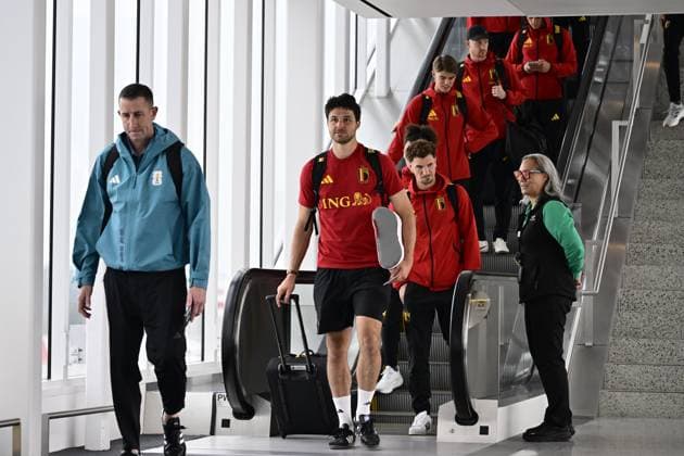 Belgian national football team - 2026 FIFA World Cup, WM, Weltmeisterschaft, Fussball - media activities 08 06 2026 SEATTLE, UNITED STATES OF AMERICA - JUNE 08 : the Belgian national football team arrives at Seattle Tacoma International Airport ahead of the 2026 FIFA World Cup on June 8, 2026 in Seattle, United States of America, 08 06 2026 Seattle United States of America  Copyright: xJanxDexMeuleneirx