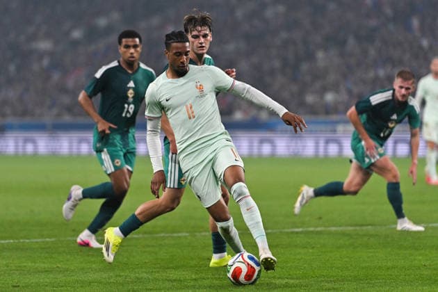 Friendly Match - France v Northern Ireland - FA French forward Michael Olise fights for the ball during the friendly football match between France and Northern Ireland as part of FIFA Wold Cup 2026 preparations, at the Pierre Mauroy stadium in Lille on June 8, 2026. Photo by Firas Abdullah ABACAPRESS.COM Lille Hauts de France France  Copyright: xAbdullahxFiras ABACAx