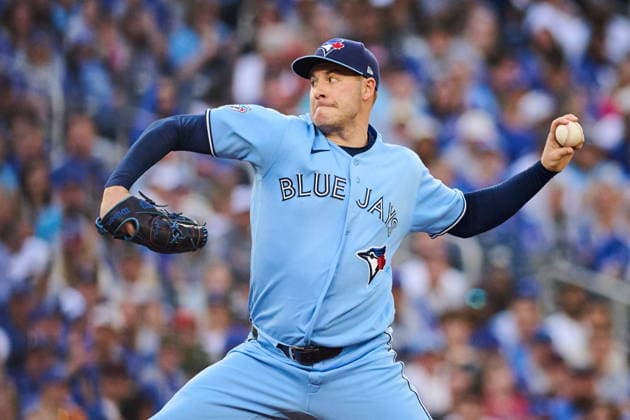 June 8, 2026, Toronto, On, Canada: Toronto Blue Jays Patrick Corbin (46) works against the Philadelphia Phillies during second inning MLB, Baseball Herren, USA baseball action in Toronto, on Monday, June 8, 2026. Canada News - June 8, 2026  - ZUMAc35_ 20260608_zaf_c35_242 Copyright: xSammyxKoganx