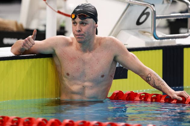 June 9, 2026, Sydney, Nsw, Australia: SAMUEL SHORT reacts after competing in the Men s 200m Freestyle heats during the 2026 Australian Swimming Commonwealth Games, Pan Pacific Championships and Para Pan Pacific Championships Trials. Sydney Australia - ZUMAt173 20260609_zsp_t173_015 Copyright: xStephanexThomasx