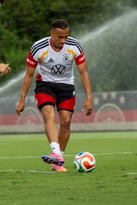 Jamie Leweling Team Arrival Germany, Base Camp, practice, FIFA World Cup, WM, Weltmeisterschaft, Fussball 2026, Winston-Salem