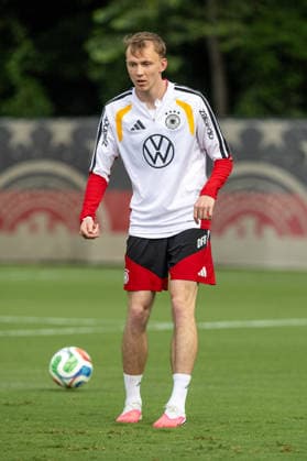 Maximilian Beier Team Arrival Germany, Base Camp, practice, FIFA World Cup, WM, Weltmeisterschaft, Fussball 2026, Winston-Salem