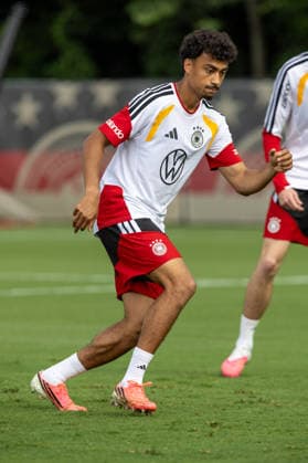 Nathaniel Brown Team Arrival Germany, Base Camp, practice, FIFA World Cup, WM, Weltmeisterschaft, Fussball 2026, Winston-Salem