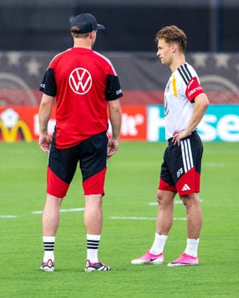 Joshua Kimmich Team Arrival Germany, Base Camp, practice, FIFA World Cup, WM, Weltmeisterschaft, Fussball 2026, Winston-Salem