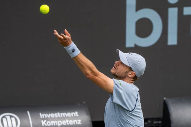 Yannick Hanfmann, Yannick Hanfmann vs. Aleksandar Kovacevic, Tennis, ATP, Tennis Herren Turnier, Boss-Open, Center-Court, Sechzehntelfinale, 09.06.2026, Yannick Hanfmann vs. Aleksandar Kovacevic, Tennis, ATP-Turnier, Boss-Open, Center-Court, Sechzehntelfinale, 09.06.2026, Stuttgart