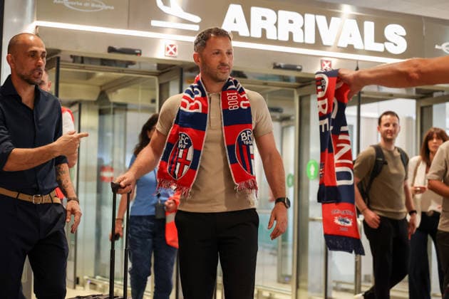 Domenico Tedesco atterra a Bologna come nuovo allenatore del Bologna FC Bologna (Italia) 9 Giugno 2026 (Photo Guido Calamosca LaPresse) Domenico Tedesco lands in Bologna as the new coach of Bologna FC jun 09, 2026 - Bologna - Italia (Guido Calamosca LaPresse )  Copyright: xGuidoxCalamosca LaPressex