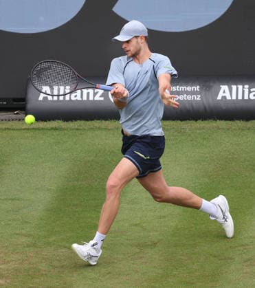 Stuttgart , Tennis , BOSS Open , Yannick Hanfmann ( GER )