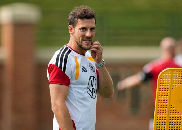 nimmt an der ersten Trainingseinheit der deutschen Nationalmannschaft im Trainingslager in North Carolina teil. USA, Deutsche Fussballnationalmannschaft, Base Camp, Winston-Salem, 08.06.2026 USA, Deutsche Fussballnationalmannschaft, Base Camp, Winston-Salem, 08.06.2026 Winston-Salem