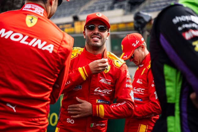 24 HEURES DU MANS 2026 - TUESDAY FUOCO Antonio (ita), Ferrari AF Corse, Ferrari 499P 50, Hypercar, portrait during the 24 Hours of Le Mans 2026, 3rd round of the 2026 FIA World Endurance Championship, on June 9, 2026 on the Circuit des 24 Heures du Mans in Le Mans, France - Le MansFrance  Copyright: xCharlyxLopezx