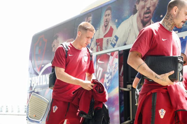 The Croatian national football team leaves for America for the World Cup Mario Pasalic, Luka Modric, Dominik Kotarski seen during the departure of the Croatian national football team to America for the World Cup, in Zagreb, Croatia, on June 09 2026.  MatijaxHabljak PIXSELL