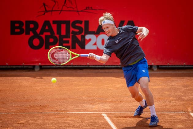 BRATISLAVA OPEN TENNIS ATP, Tennis Herren CHALLENGER Zdenek Kolar (Czechia) during first round ATP Tennis Challenger tour 100 Bratislava Open match against Jason Jung (Taipei). Tennis courts Slovan Bratislava, Bratislava, Slovakia, June 08, 2026. Photo by Branislav Racko Copyright: xx 080A0189