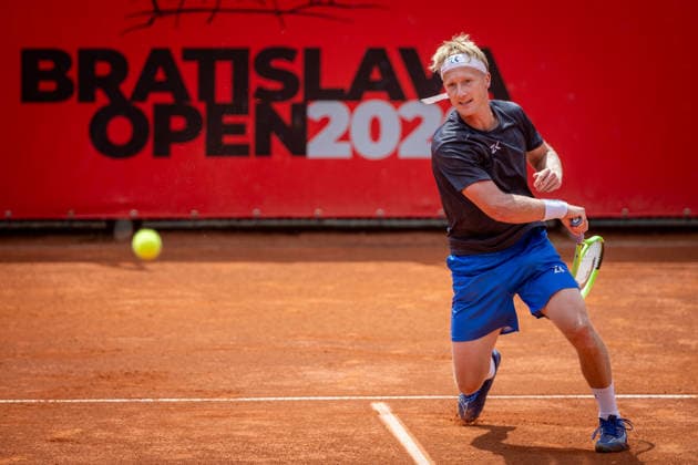 BRATISLAVA OPEN TENNIS ATP, Tennis Herren CHALLENGER Zdenek Kolar (Czechia) during first round ATP Tennis Challenger tour 100 Bratislava Open match against Jason Jung (Taipei). Tennis courts Slovan Bratislava, Bratislava, Slovakia, June 08, 2026. Photo by Branislav Racko Copyright: xx 080A0196