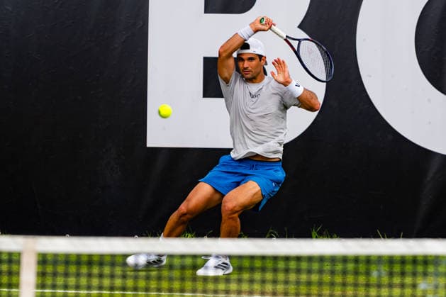 Stuttgart, GERMANY - June 09: Marcos Giron (USA) during the Singles Match between Roberto Bautista Agut (ESP) vs. Marcos Giron (USA) at BOSS OPEN 2026, Tennisanlage Weissenhof on June 09, 2026 in Stuttgart, Germany. Baden-Württemberg Germany Copyright: xTimoxSteinx