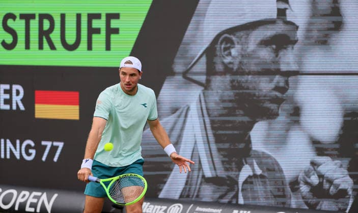 09.06.2026, Boss Open 2026, ATP, Tennis Herren Tour 250 Stuttgart, TTC Weissenhof, Tennis, im Bild: Jan-Lennard Struff (GER)