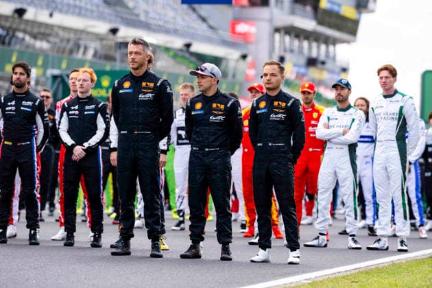 24 HEURES DU MANS 2026 - TUESDAY 17 LOTTERER AndrÃ (ger), DERANI Pipo (bra), JAUBERT Mathys (fra), Genesis Magma Racing, Genesis GMR-001 17, Hypercar, portrait during the 24 Hours of Le Mans 2026, 3rd round of the 2026 FIA World Endurance Championship, on June 9, 2026 on the Circuit des 24 Heures du Mans in Le Mans, France - Le MansFrance  Copyright: xFabrizioxBoldonix
