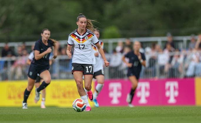 GER, Frankfurt, Deutschland U19 vs USA U19 Freundschaftsspiel, Fussball, DFB, Spielzeit 2025 2026, DFB-Campus, zweites Spiel im Bild: Helen Börner (Deutschland U19) DFB DFL REGULATIONS PROHIBIT ANY USE OF PHOTOGRAPHS AS IMAGE SEQUENCES AND OR QUASI-VIDEO, 09.06.2026
