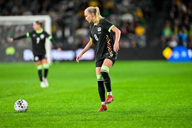 SYDNEY, AUSTRALIA - June 9: Kaitlyn Torpey (8 Australia) during the Sydney June FIFA International Window Australia v Mexico on June 9, 2026 in Sydney, Australia. Western Sydney Stadium (Photo by Keith McInnes Sports Press Photo Getty Images)  Copyright: xSportsxPressxPhotox Sportspressphoto_SPR163915