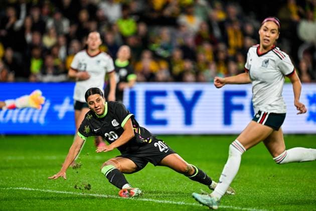 SYDNEY, AUSTRALIA - June 9: Sam Kerr (20 Australia) during the Sydney June FIFA International Window Australia v Mexico on June 9, 2026 in Sydney, Australia. Western Sydney Stadium (Photo by Keith McInnes Sports Press Photo Getty Images)  Copyright: xSportsxPressxPhotox Sportspressphoto_SPR163932