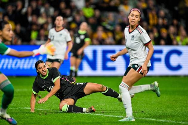 SYDNEY, AUSTRALIA - June 9: Sam Kerr (20 Australia) during the Sydney June FIFA International Window Australia v Mexico on June 9, 2026 in Sydney, Australia. Western Sydney Stadium (Photo by Keith McInnes Sports Press Photo Getty Images)  Copyright: xSportsxPressxPhotox Sportspressphoto_SPR163934