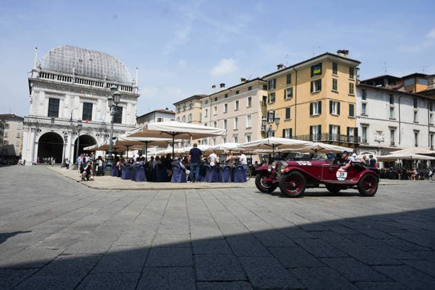 June 9, 2026: June 9, 2026, Brescia, Italy 1000 Miglia 2026 cars on strreets of Brescia Castel - ZUMAb205 20260609_zip_b205_002 Copyright: xMatteoxBiattax