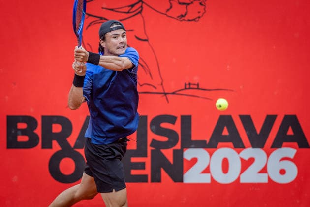 BRATISLAVA OPEN TENNIS ATP, Tennis Herren CHALLENGER Taro Daniel (Japan) during first round ATP Tennis Challenger tour 100 Bratislava Open match against Timofey Skatov (Kazakhstan). Tennis courts Slovan Bratislava, Bratislava, Slovakia, June 08, 2026. Photo by Branislav Racko Copyright: xx 080A0887
