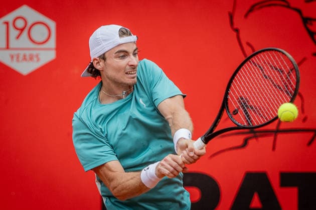 BRATISLAVA OPEN TENNIS ATP, Tennis Herren CHALLENGER Timofey Skatov (Kazakhstan) during first round ATP Tennis Challenger tour 100 Bratislava Open match against Taro Daniel (Japan). Tennis courts Slovan Bratislava, Bratislava, Slovakia, June 08, 2026. Photo by Branislav Racko Copyright: xx 080A0959
