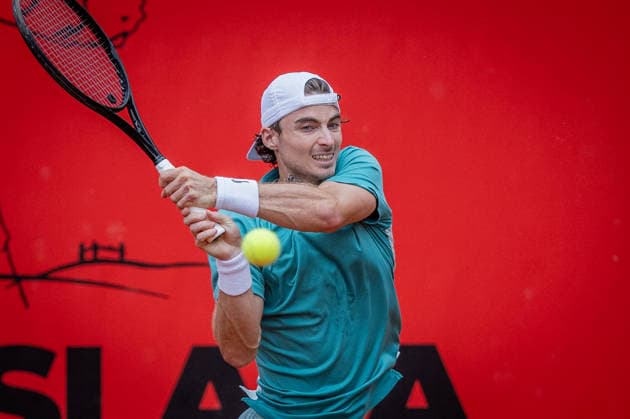 BRATISLAVA OPEN TENNIS ATP, Tennis Herren CHALLENGER Timofey Skatov (Kazakhstan) during first round ATP Tennis Challenger tour 100 Bratislava Open match against Taro Daniel (Japan). Tennis courts Slovan Bratislava, Bratislava, Slovakia, June 08, 2026. Photo by Branislav Racko Copyright: xx 080A0995