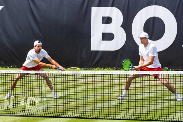 Stuttgart, GERMANY - June 09: Jakob Schnaitter (GER) and Mark Wallner (GER) during the Doubles Match between Jakob Schnaitter (GER) and Mark Wallner (GER) vs. Daniil Glinka (EST) and Stefanos Sakellaridis (GRC) at BOSS OPEN 2026, Tennisanlage Weissenhof on June 09, 2026 in Stuttgart, Germany. Baden-Württemberg Germany Copyright: xTimoxSteinx