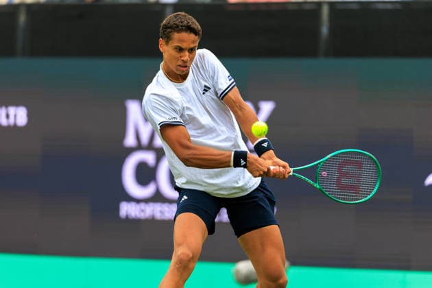 2026-06-09 - Libema Open 2026 ROSMALEN, NETHERLANDS - JUNE 9: Gabriel Diallo of Canada during the Libema Open 2026 at the Autotron on June 9, 2026 in Rosmalen, Netherlands Rosmalen Autotron Netherlands Content not available for redistribution in The Netherlands directly or indirectly through any third parties. Copyright: xMarcelxvanxPlateringenx