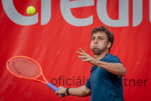BRATISLAVA OPEN TENNIS ATP, Tennis Herren CHALLENGER Pedro Boscardin Dias (Brazil) during first round ATP Tennis Challenger tour 100 Bratislava Open match against Emilio Nava (USA). Tennis courts Slovan Bratislava, Bratislava, Slovakia, June 08, 2026. Photo by Branislav Racko Copyright: xx 080A1206