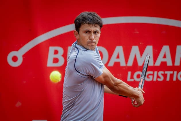 BRATISLAVA OPEN TENNIS ATP, Tennis Herren CHALLENGER Emilio Nava (USA) during first round ATP Tennis Challenger tour 100 Bratislava Open match against Pedro Boscardin Dias (Brazil). Tennis courts Slovan Bratislava, Bratislava, Slovakia, June 08, 2026. Photo by Branislav Racko Copyright: xx 080A1127