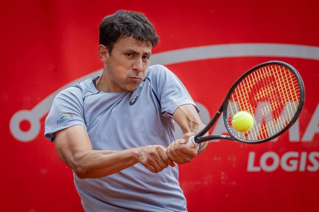 BRATISLAVA OPEN TENNIS ATP, Tennis Herren CHALLENGER Emilio Nava (USA) during first round ATP Tennis Challenger tour 100 Bratislava Open match against Pedro Boscardin Dias (Brazil). Tennis courts Slovan Bratislava, Bratislava, Slovakia, June 08, 2026. Photo by Branislav Racko Copyright: xx 080A1132