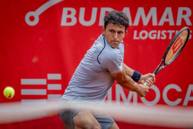 BRATISLAVA OPEN TENNIS ATP, Tennis Herren CHALLENGER Emilio Nava (USA) during first round ATP Tennis Challenger tour 100 Bratislava Open match against Pedro Boscardin Dias (Brazil). Tennis courts Slovan Bratislava, Bratislava, Slovakia, June 08, 2026. Photo by Branislav Racko Copyright: xx 080A1137