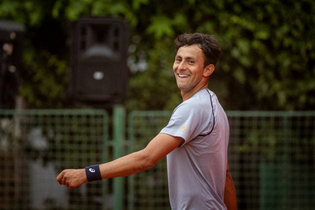 BRATISLAVA OPEN TENNIS ATP, Tennis Herren CHALLENGER Emilio Nava (USA) during first round ATP Tennis Challenger tour 100 Bratislava Open match against Pedro Boscardin Dias (Brazil). Tennis courts Slovan Bratislava, Bratislava, Slovakia, June 08, 2026. Photo by Branislav Racko Copyright: xx 080A1264