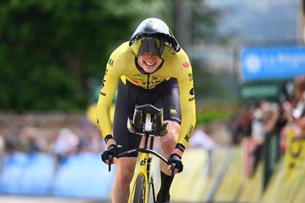 Tour Auvergne - Rhone-Alpes 2026 Stage 3 PERREUX, FRANCE - JUNE 09 : Jorgenson Matteo (USA) of Team Visma Lease a Bike during stage 3 of the 78th edition of Tour Auvergne - Rhone-Alpes an UCI World Tour 2.UWT Team Time Trial stage for Men Elite of 28.4 km with start in Perreux and finish in Perreux on June 9, 2026 in Perreux, France, 09 06 2026 ( Motordriver Guy De Vuyst - Perreux France  Copyright: xVincentxKalutx