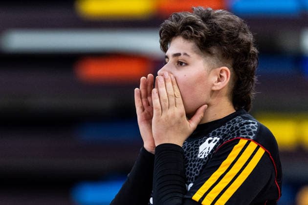 GUADALAJARA, SPAIN - JUNE 08: Leyla-Nur Staehler (Stähler, Stahler, Germany, 4) cheers during the 2026 IWBF Women™s Repechage match between Angola vs. Germany at Palacio Multiusos de Guadalajara on June 08, 2026 in Guadalajara, Spain. Spain Copyright: xSteffiexWunderlx