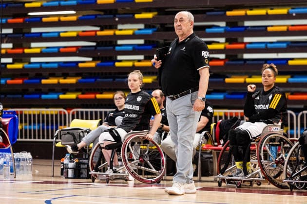 GUADALAJARA, SPAIN - JUNE 08: Josef Jaglowski (Head Coach Germany) during the 2026 IWBF Women™s Repechage match between Angola vs. Germany at Palacio Multiusos de Guadalajara on June 08, 2026 in Guadalajara, Spain. Spain Copyright: xSteffiexWunderlx