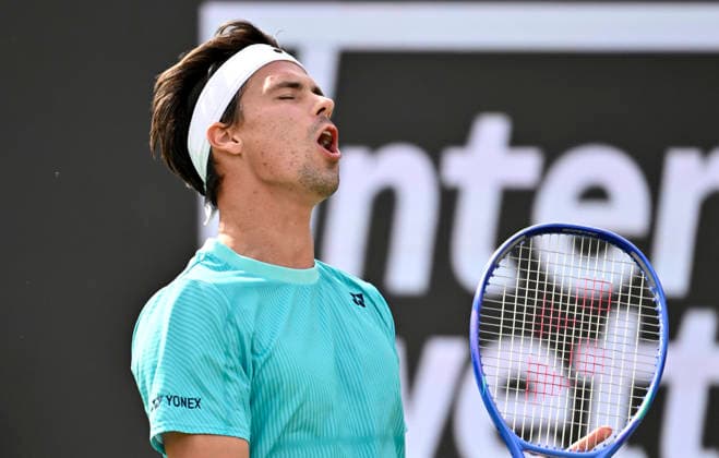 Daniel Altmaier (GER) enttaeuscht Tennis Herren BOSS Open ATP, Tennis Herren 250 Stuttgart 2026 Weissenhof BOSS Open ATP 250 Stuttgart 2026