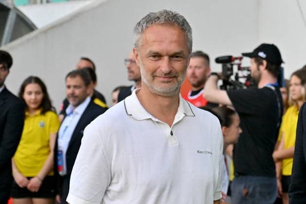 LJUBLJANA, SLOVENIA - JUNE 09: Christian Wuck head coach of Germany before the UEFA Women’s European Qualifiers for 2027 World Cup match between Slovenia and Germany at Stadium Stozice, Ljubljana on June 09, 2026 in Ljubljana, Slovenia. (Photo by Igor Kupljenik Sports Press Photo).  Copyright: xIgorxKupljenikx xSPPx Sportspressphoto_SPR163984