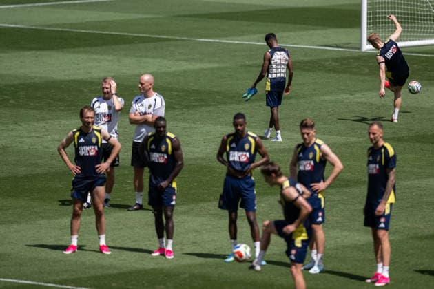 260609 Taha Ali of the Swedish national football team at a training session during day -2 of the FIFA World Cup, WM, Weltmeisterschaft, Fussball 2026 on June 9, 2026 in Dallas. Photo: Petter Arvidson BILDBYRAN kod PA PA1225 fotboll football soccer fotball vm fotbolls-vm fotball-vm fotbolls-vm 2026 fifa world cup 2026 träning practice training sverige sweden sverige a day -2 bbeng