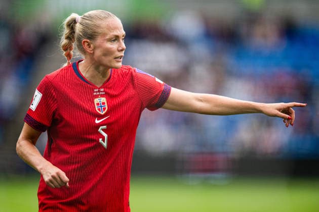 260609 Guro Bergsvand of Norway during the FIFA Women s World Cup Qualifier football match between Norway and Austria on June 9, 2026 in Oslo. Photo: Jon Olav Nesvold BILDBYRAN COP 217 MM0070 bbeng fotball soccer football fotboll FIFA World Cup, WM, Weltmeisterschaft, Fussball qualifiers vm-kvalifisering kvinner vm kvalik landskamp dam norge norway austria osterrike