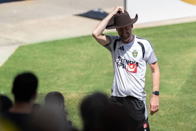 260609 Head coach Graham Potter of the Swedish national football team at a training session during day -2 of the FIFA World Cup, WM, Weltmeisterschaft, Fussball 2026 on June 9, 2026 in Dallas. Photo: Petter Arvidson BILDBYRAN kod PA PA1225 fotboll football soccer fotball vm fotbolls-vm fotball-vm fotbolls-vm 2026 fifa world cup 2026 träning practice training sverige sweden sverige a day -2 bbeng