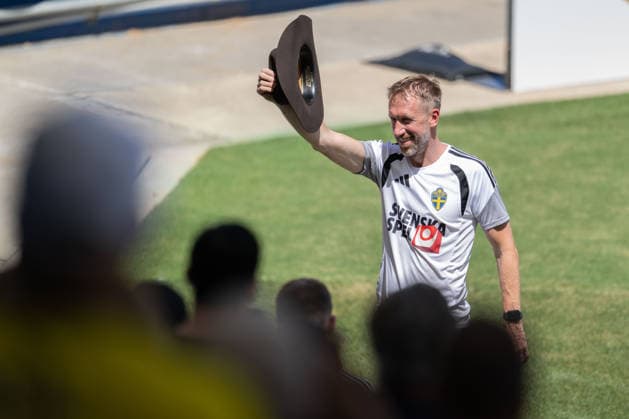 260609 Head coach Graham Potter of the Swedish national football team at a training session during day -2 of the FIFA World Cup, WM, Weltmeisterschaft, Fussball 2026 on June 9, 2026 in Dallas. Photo: Petter Arvidson BILDBYRAN kod PA PA1225 fotboll football soccer fotball vm fotbolls-vm fotball-vm fotbolls-vm 2026 fifa world cup 2026 träning practice training sverige sweden sverige a day -2 bbeng