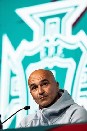 June 9, 2026, Lisboa, Oeiras, Portugal: Portugal national team, Nationalteam s head coach ROBERTO MARTINEZ during the press conference, PK, Pressekonferenz before the match between Portugal and Nigeria at Cidade do Futebol on June 9 2026, in Lisboa, Portugal. Lisboa Portugal - ZUMAa269 20260609_zsp_a269_007 Copyright: xSandroxAlemaox