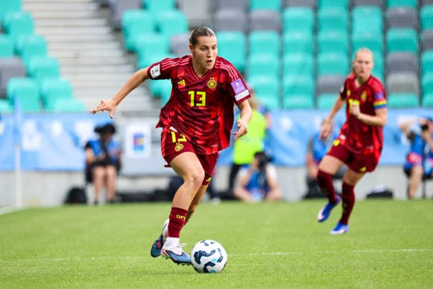Ljubljana, Slowenien: 09.06. 2026 - Länderspiel - WM-Qualifikation der Frauen - Slowenien vs. Deutschland Im Bild: Carlotta Wamser (Deutschland)