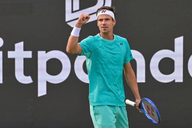 Daniel Altmaier (GER) Jubel Freude Emotion 09.06.2026 ¢ Tennis ¢ BOSS OPEN ¢ ATP, Tennis Herren 250, TC Weissenhof, Stuttgart, BW Germany