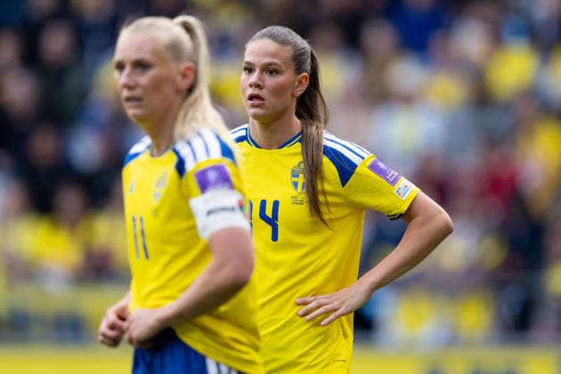 260609 Bella Andersson of Sweden during the FIFA Women s World Cup Qualifier football match between Sweden and Italy on June 9, 2026 in Gothenburg. Photo: Mathias Bergeld BILDBYRAN kod MB CS0935 fotboll football soccer fotball vm-kval kval fifa womens world cup qualifier qualifier sverige sweden italien italy dam bbeng