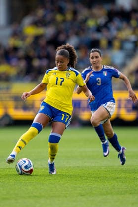 260609 Felicia Schröder of Sweden during the FIFA Women s World Cup Qualifier football match between Sweden and Italy on June 9, 2026 in Gothenburg. Photo: Carl Sandin BILDBYRAN kod CS CS0935 fotboll football soccer fotball vm-kval kval fifa womens world cup qualifier qualifier sverige sweden italien italy dam bbeng