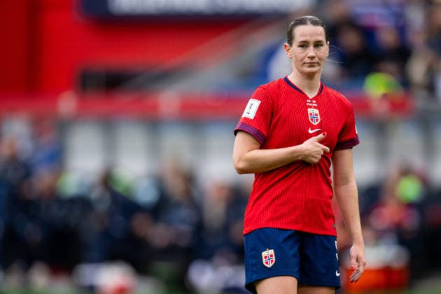 260609 Elisabeth Terland of Norway during the FIFA Women s World Cup Qualifier football match between Norway and Austria on June 9, 2026 in Oslo. Photo: Jon Olav Nesvold BILDBYRAN COP 217 MM0070 bbeng fotball soccer football fotboll FIFA World Cup, WM, Weltmeisterschaft, Fussball qualifiers vm-kvalifisering kvinner vm kvalik landskamp dam norge norway austria osterrike